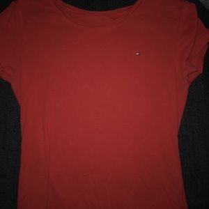 Red women’s Tommy Hilfiger shirt